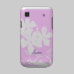 Galaxia personalizada floral Ca del rosa y blanca  cárcasas casemate