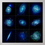Galería de la galaxia - nueve galaxias espectacula impresiones