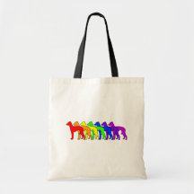 Galgo italiano del arco iris bolsa de mano