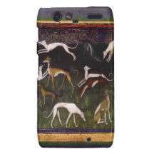 Galgos medievales en el bosque profundo motorola droid RAZR funda
