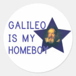 Galileo es mi Homeboy Pegatina Redonda