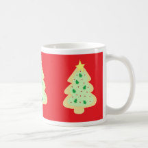 Galleta del árbol de navidad taza