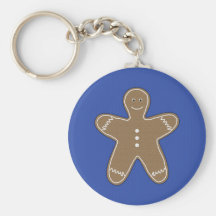 galleta del pan de jengibre llavero