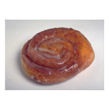 Galleta deliciosa del rollo de canela comunicado personal  
