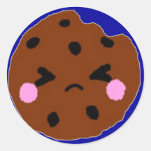 Galleta triste pegatina