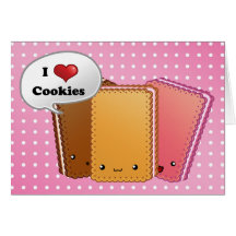 Galletas adorables tarjeta