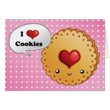 Galletas adorables tarjetas