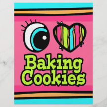 Galletas brillantes de la hornada del amor del cor tarjetones