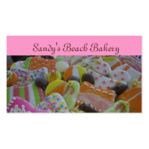galletas de la playa plantillas de tarjetas de visita