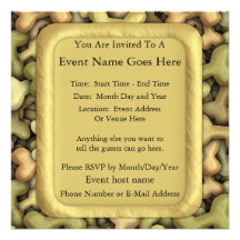 Galletas de perro invitación