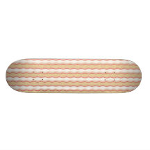 Galletas de torta dulce rayadas de la vainilla y d patineta personalizada