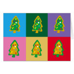 Galletas del árbol de navidad tarjeton