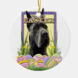 Galletas del huevo de Pascua - great dane - gris Ornamentos Para Reyes Magos