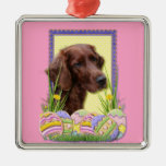 Galletas del huevo de Pascua - Irish Setter Ornaments Para Arbol De Navidad