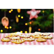 Galletas del navidad en la tabla con navidad T Escultura Fotografica