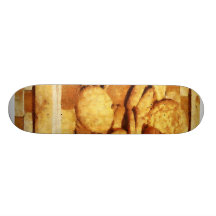 Galletas rápidas del jengibre en cesta patineta personalizada