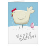 Gallina caprichosa del estilo y tarjetas de pascua