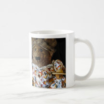 Gallina de la madre taza de café