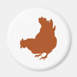Gallina [pollo, granjero, huevos orgánicos] imán de frigorífico