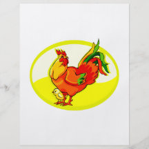 gallo con el amarillo oval.png del polluelo tarjetas publicitarias