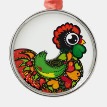 Gallo de Barcelos del portugués Ornamentos De Reyes