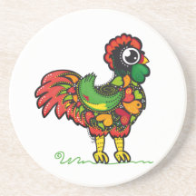Gallo de Barcelos del portugués Posavasos Para Bebidas