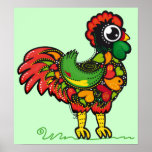 Gallo de Barcelos del portugués Posters