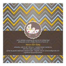 Galón/amarillo de PixDezines+azul/bebé shower/DIY Anuncios