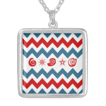 Galones azules blancos rojos intrépidos con remoli collar