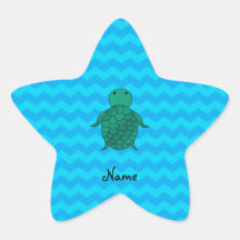 Galones conocidos personalizados del azul de la to calcomanía forma de estrellae