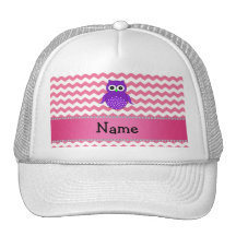 Galones púrpuras conocidos personalizados del rosa gorra
