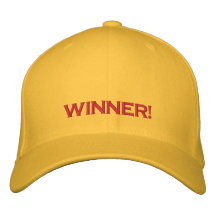 ¡"GANADOR! ", CASQUILLO DEL JUGADOR DEL JUEGO DE L GORRA DE BEISBOL BORDADA