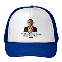 Ganador del premio 2009 de presidente Obama Nobel  Gorras