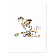 Ganador del tenis tarjetas postales