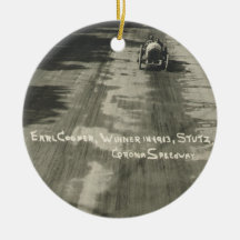 Ganador del tonelero del conde del ciclismo en rut ornaments para arbol de navidad