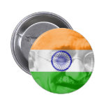 Gandhi en bandera india pin