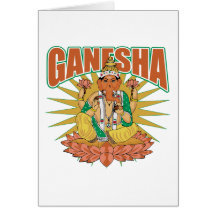 Ganesha hindú felicitación