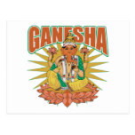 Ganesha hindú tarjeta postal