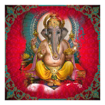 GANESHA - La tarjeta, saludo, invita Comunicado Personalizado