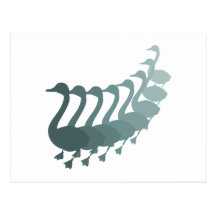 Gänse geese postkarte