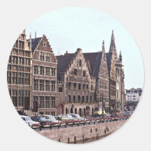 Gante, Bélgica Pegatina Redonda