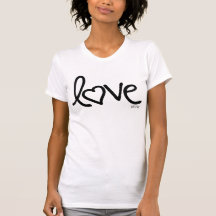 garabato de la tinta del amor camiseta