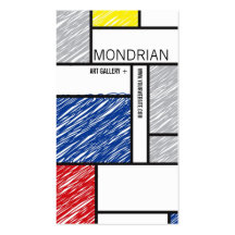 Garabatos simples modernos del Minimalist del arte Plantilla De Tarjeta De Negocio