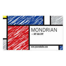 Garabatos simples modernos del Minimalist del arte Tarjeta De Visita