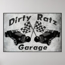 Garaje sucio de Ratz Posters
