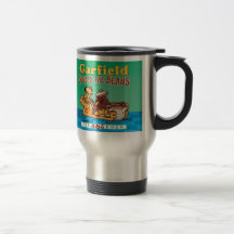 Garfield derrama la taza del viaje de las habas
