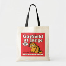 Garfield en la bolsa de asas grande