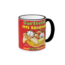 Garfield va taza de los plátanos tazas