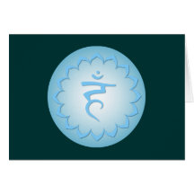 Garganta Chakra - azul claro Felicitacion