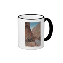 Garganta real, CO - vista del puente de colgante Taza De Café